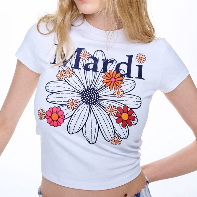 Mardi Mercredi (Flowermardi Blossom) Cropped T-Shirt 2023