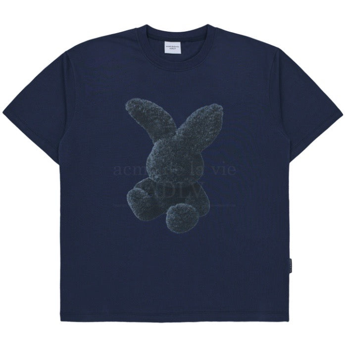 ADLV Black Fuzzy Rabbit T-Shirt