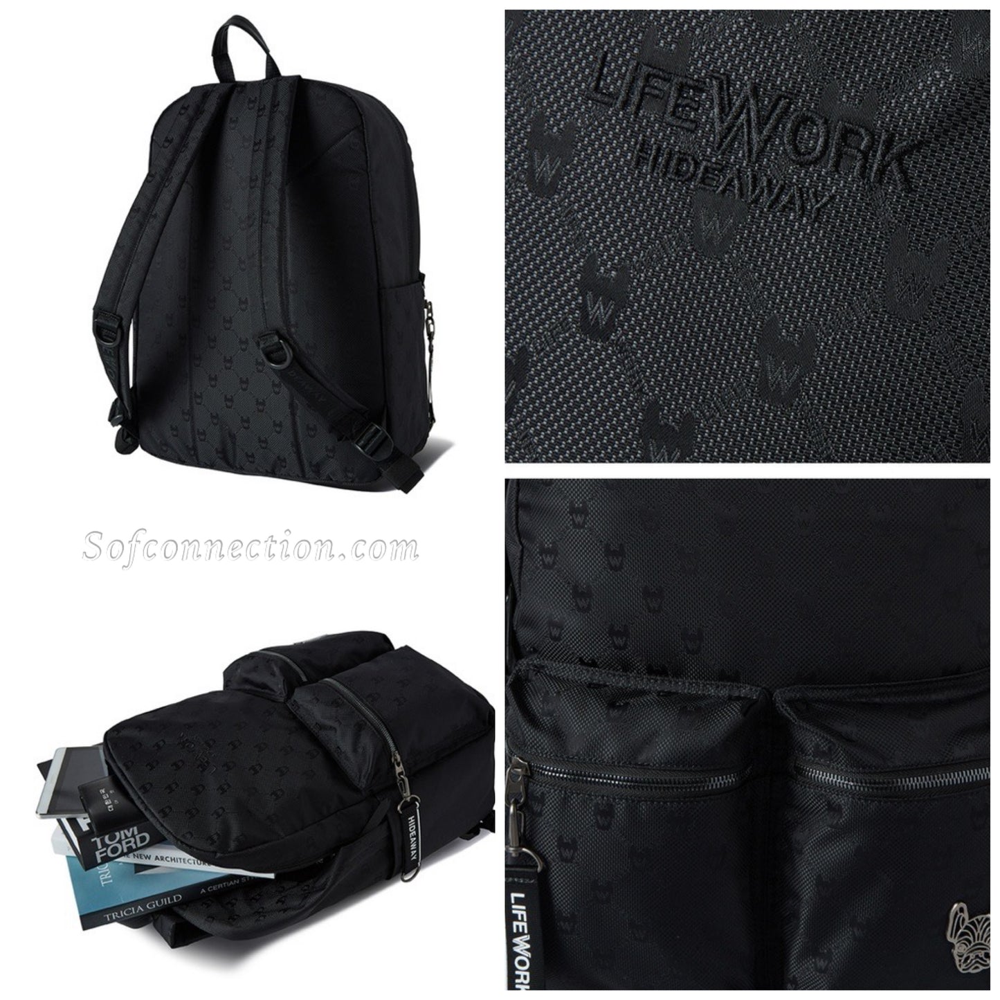 LIFEWORK Jacquard Monogram Backpack