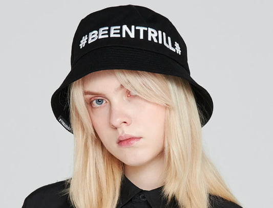 BEENTRILL# Big Lettering Point Bucket Hat