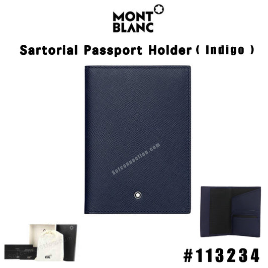 Montblanc Sartorial Passport Holder #113234 - Indigo