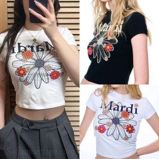 Mardi Mercredi (Flowermardi Blossom) Cropped T-Shirt 2023