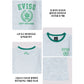 EVISU Women's Semi Slim Fit Crop T-Shirt