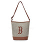 MLB Logo Canvas Bucket Bag