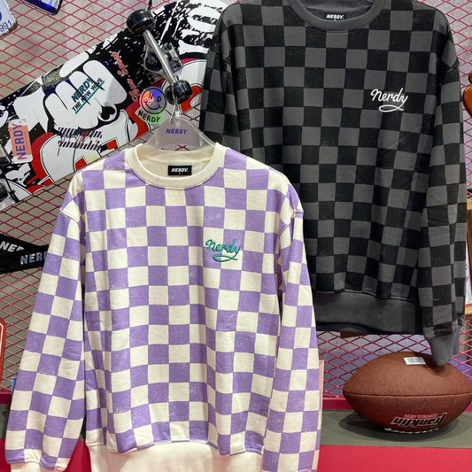NERDY Checkerboard Sweatshirt