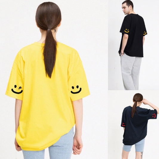 GRAVER Elbow Drawing Smile White Clip T-Shirt
