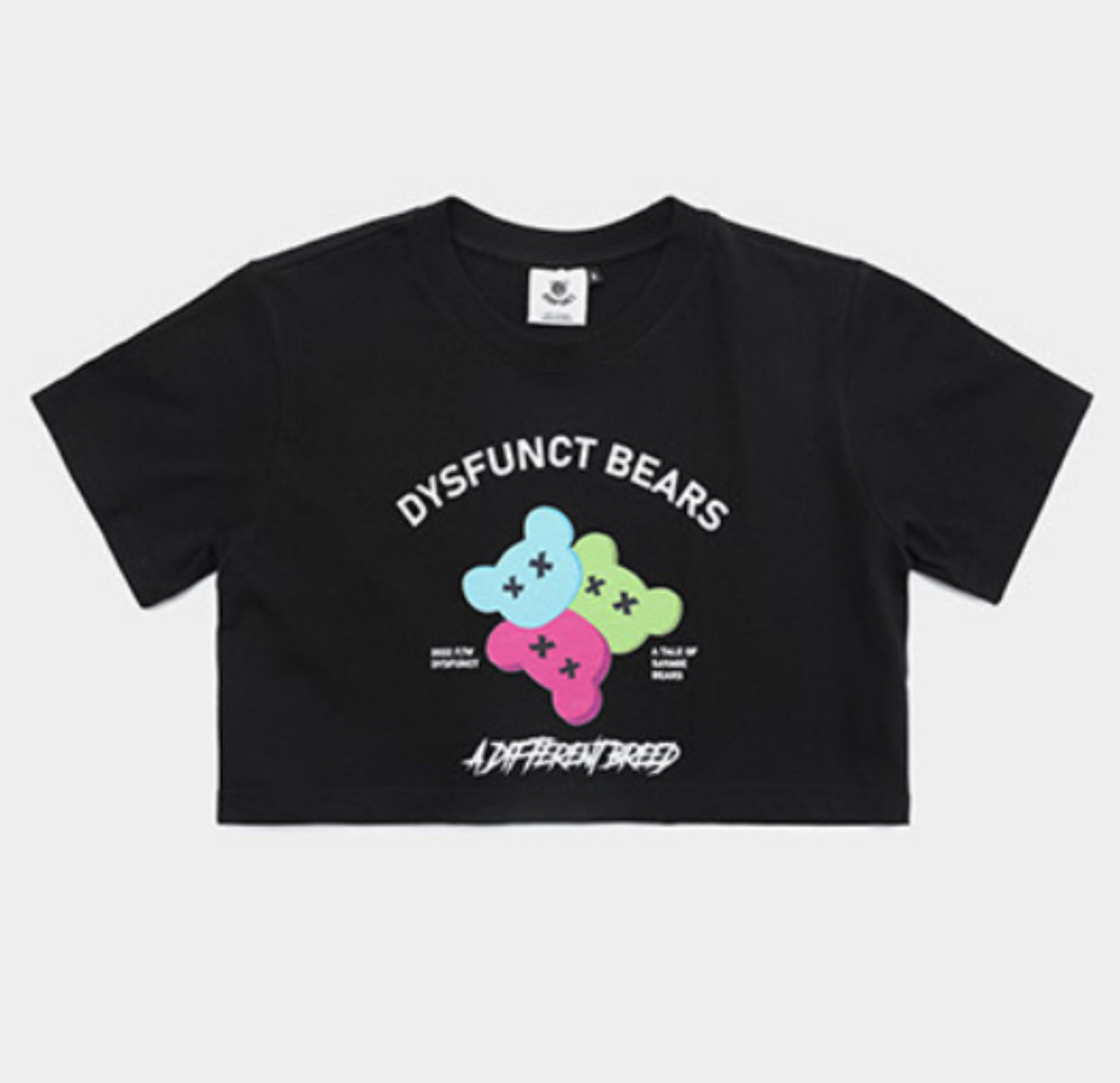 Dysfunct Bears Crop T-Shirt