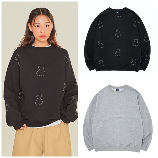 AQO Bear Pattern Sweatshirt