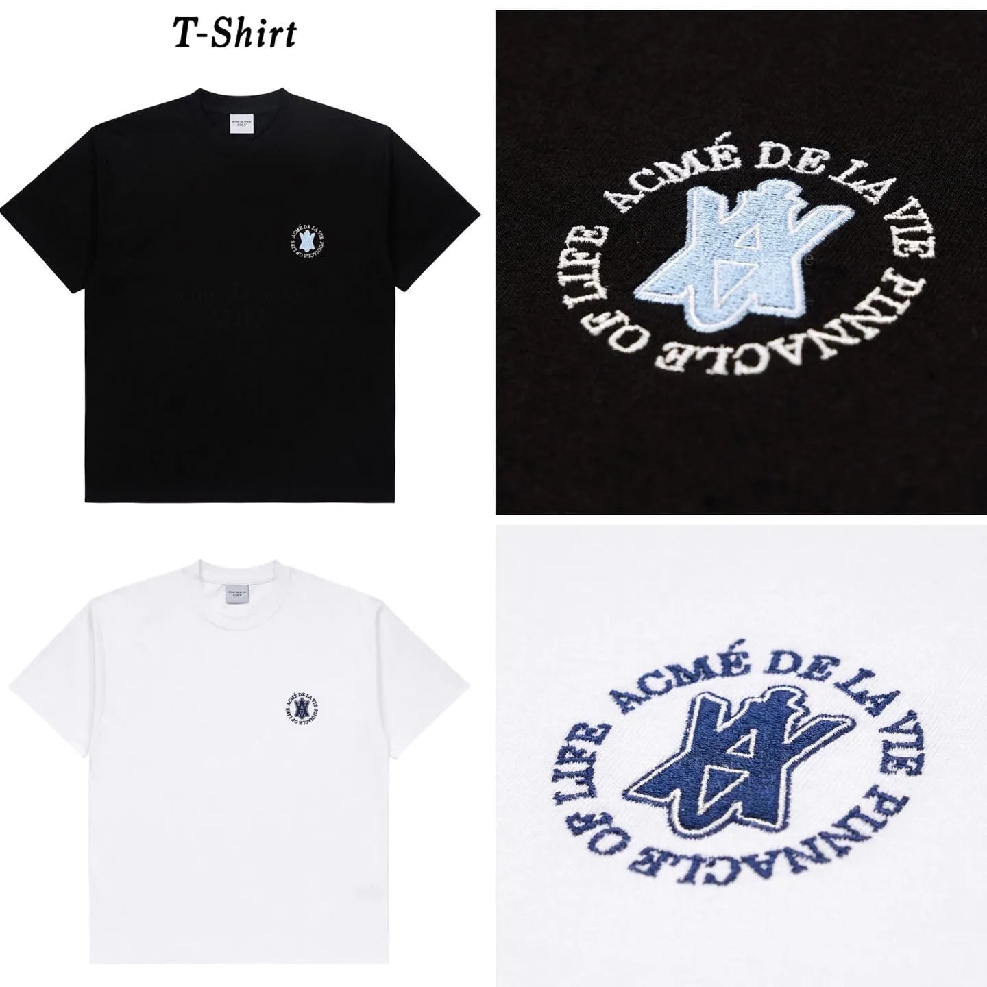 [ ADLV X LISA ] A Logo Emblem Embroidery T-Shirt