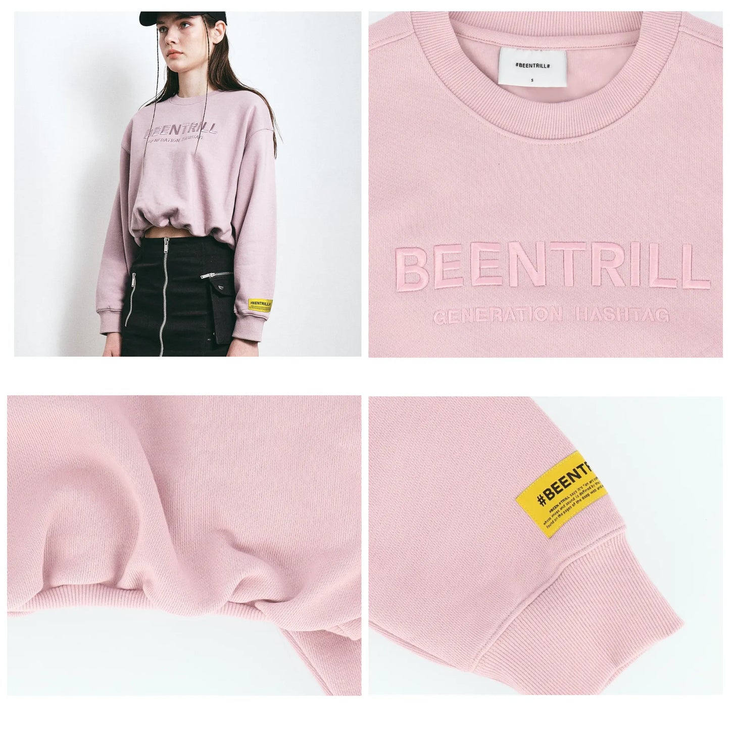 BEENTRILL# Essential Crop Sweatshirt