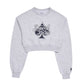 [ ADLV X LISA ] Spade Script Logo Crop Top Sweatshirt