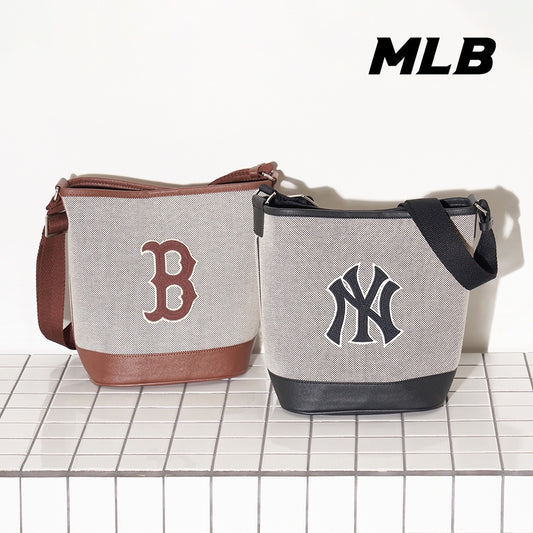 MLB Logo Canvas Bucket Bag